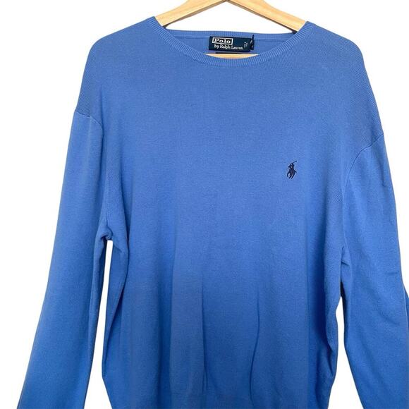 Polo Ralph Lauren Pima Cotton Pullover Sweater 90s Preppy Old Money Size XL - Picture 4 of 4